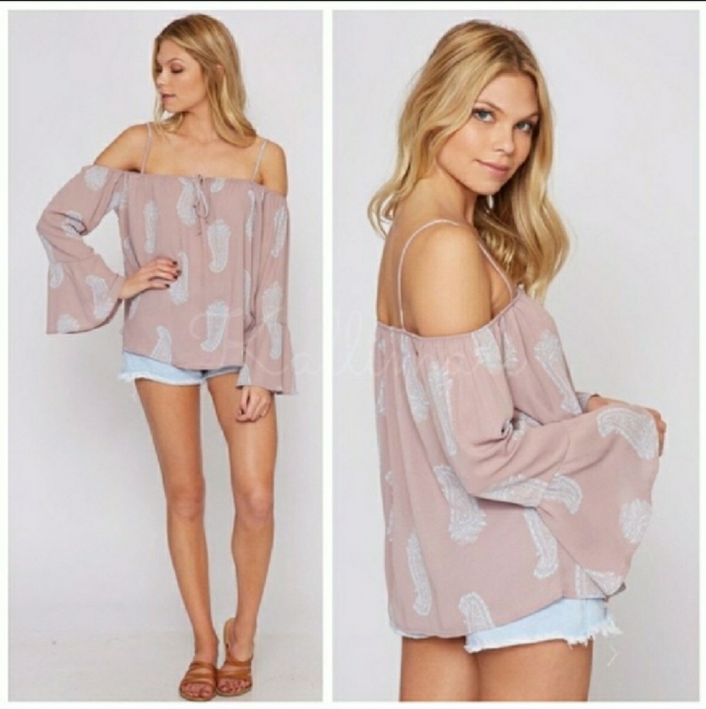 🔥SALE!🔥💥NEW!💥PEACHLOVE CALI💥COLD SHOULDER TOP